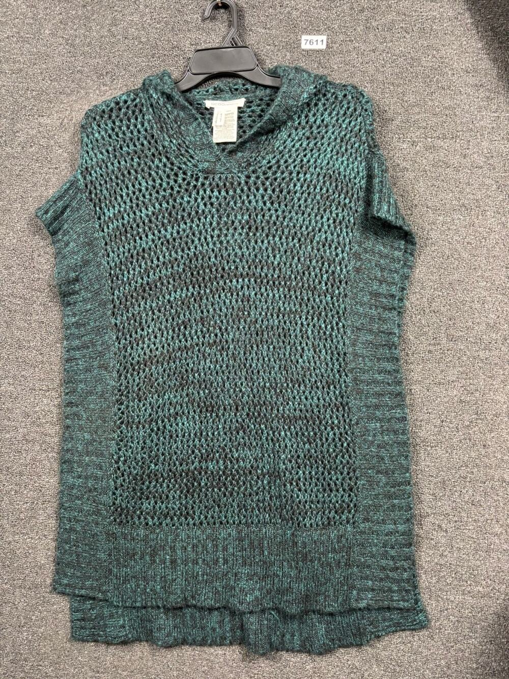 BCBG Generation Coverup Swimsuit Knit Sweater Womens Size XS/S Green Hooded